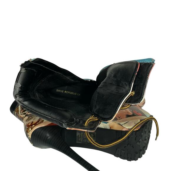 Shoe Republic Aubrey Hepburn Stiletto Platform Leather Heel Size 10 NWOT - Picture 6 of 10